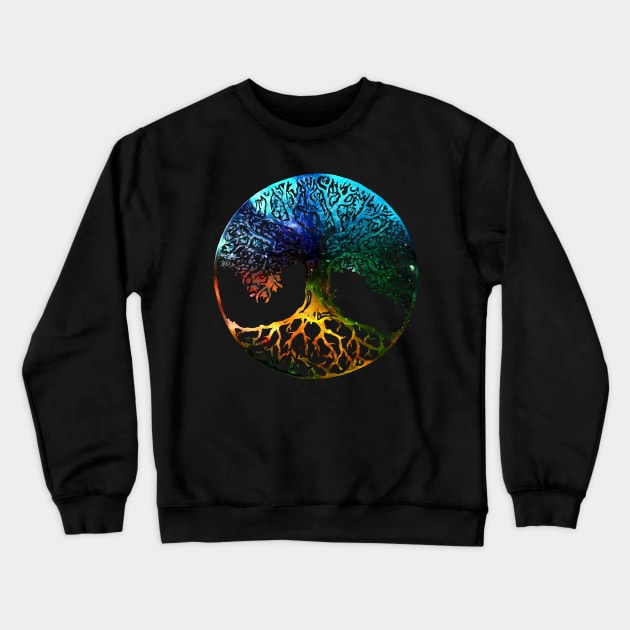 Tree of Life Mandala Crewneck Sweatshirt by Bluepress